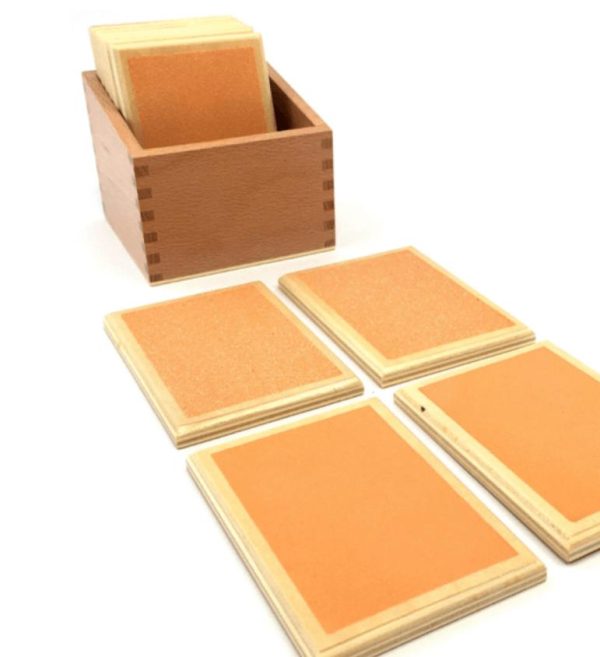 Tấm xúc giác 1 - Các cặp bảng nhám tăng dần (Nhám 1) - Touch Boards with Box 1 (Beechwood) / HT7-8