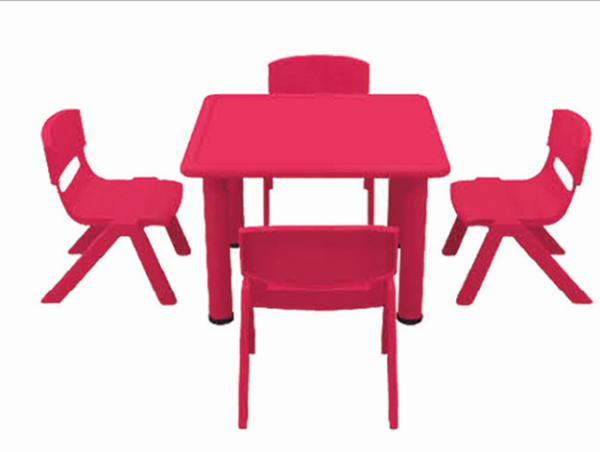 HT9-20 Bàn nhựa đúc nhập khẩu hình vuông / HT9-20